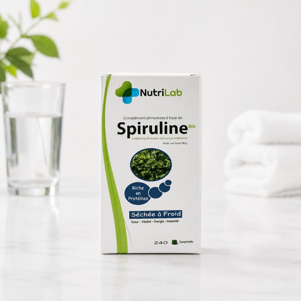 Spiruline Bio - Séchée à Froid 240 Comprimés
